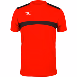 Gilbert 81509807, Adulte, Mâle, Noir, Rouge, Tee-shirt, XL, Rugby