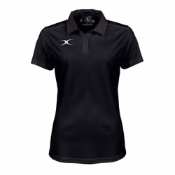 Gilbert 81514803, Adulte, Femelle, Noir, T-shirt polo, Rugby, Polyester