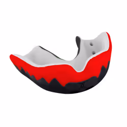 Gilbert 85523803, Protège-dents simple, A bouillir et à mordre, Noir, Rouge, Rugby, Junior, Mâle
