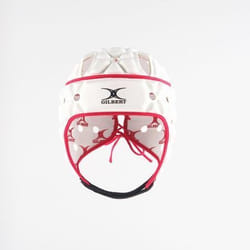Casque de rugby - GILBERT - AIR - Blanc/Rouge - Taille L