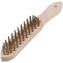 Silverline - brosse métallique laitonnée 4 rangs PB05