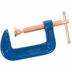 Corps robuste en fonte avec tige filetée en acier. Garrot de serrage pour un usage facile. Patin orientable pour le serrage d ...