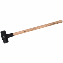 Tête en acier forgé et manche en hickory. Tête thermolaquée à faces de frappe polies. Manche vernis résistant à l'eau et à la ...