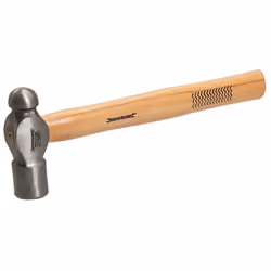 Tête en acier forgé et manche en bois d'hickory. Face de frappe chanfreinée et panne sphérique polies et laquées. Manche vern ...