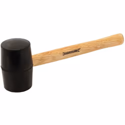 Tête en caoutchouc massif et manche en bois dur. Tête clavetée et collée. Pour frapper les ciseaux à bois sans onde de choc,  ...