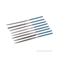 Jeu de limes aiguilles - Silverline - 140 mm - 10 pièces - Diverses formes - Outils de précision