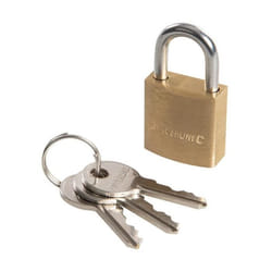 Cadenas - SILVERLINE - 20 mm - Laiton - Résistant à la corrosion - 2 clés incluses