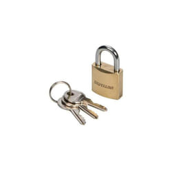 Cadenas laiton et acier trempé avec 3 clés