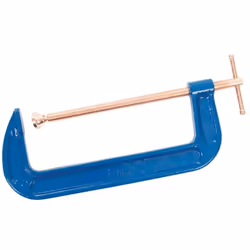 Corps robuste en fonte avec tige filetée en acier. Garrot de serrage pour un usage facile. Patin orientable pour le serrage d ...