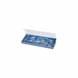 Coffret de tarauds et filières De 3-12 mm, coffret complet comprenant 2 tourne-à-gauche en T et un de typeaméricain, un tourn ...