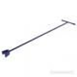 Clé pour robinet darrêt - Silverline - 1000 mm - Acier robuste - Adaptée 12 mm et 19 mm - Intérieur