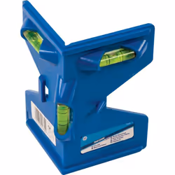 Niveau pour poteaux en plastique moulé résistant, pourvu de 4 bandes aimantées pour fixation sur poteau métallique pour en co ...