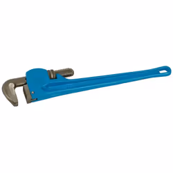 Clé à griffe Stillson robuste en acier forgé. Mâchoires en acier trempé dentelées. Faciles et rapides à régler. En acier forg ...