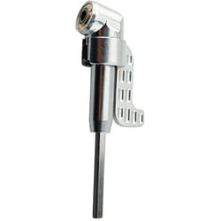 Silverline - Accessoire de vissage magnétique coudé 80°, 130 mm, 6 pans, 1/4'