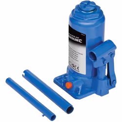 Structure robuste tout acier, poignée escamotable et valve de sécurité anti-surcharge. Cric bouteille hydraulique usage inten ...