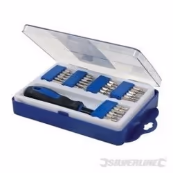 SILVERLINE Coffret de 31 pieces manche polyvalentes et embouts