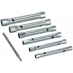 Silverline - jeu de 6 clés tubulaires doubles métriques 8 - 19 mm 589709