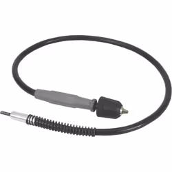 Rallonge souple pour perceuse à mandrin auto-serrant de 6 mm. Arbre de 1041 mm de long. Vitesse maxi permissible de 6.000 tr/ ...