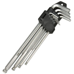 Jeu de 9 clés mâles à tête sphérique expert 1,5 - 10 mm Silverline 675323