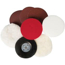 Silverline - Accessoires de ponçage-polissage, 8 pcs 115 mm