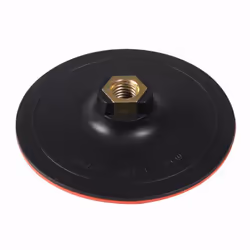 Description générale Plateau de support auto-agrippant de dimensions 125 x 2 mm, idéal pour l'utilisation avec des éponges de ...