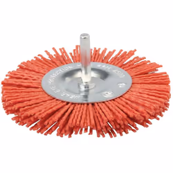 Fils de nylon imprégnés de grains grossiers en carbure de silicone pour ébarber et traiter les surfaces en métal et en bois.  ...