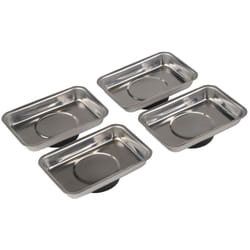Silverline - lot de 4 plateaux magnétiques 95 x 65 mm 250007