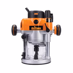 Description générale Défonceuse de précision bi-mode Triton TRA001, équipée d'un puissant moteur de 2400 W (3,5 CV) à régulat ...