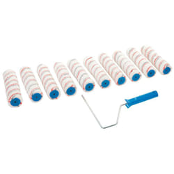 Silverline - Monture pour rouleau avec 10 manchons 254 mm