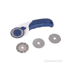 Cutter rotatif 3-en-1 - Non spécifié - 45 mm - Ergonomique - 4 lames incluses - Adapté gauchers/droitiers
