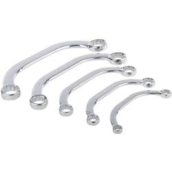 5 clés plates courbées 8 - 22 mm Silverline 945235