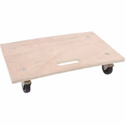 Chariot plate-forme - SILVERLINE - Pour objets lourds ou encombrants - Plateforme en bois