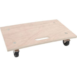 Chariot plate-forme - SILVERLINE - Pour objets lourds ou encombrants - Plateforme en bois