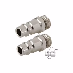 Description générale Coupleur Euro à baïonnette à relâche rapide avec filetage mâle 1/4 BSP. Longueur totale de 32 mm. Idéal ...