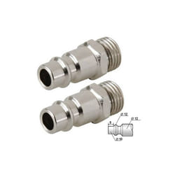 Silverline - embouts male (2) coupleur type euro line filete 1/4 bsp