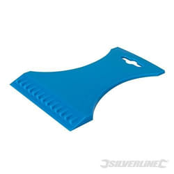 Grattoir à glace - SILVERLINE - 236769 - Double lame striée - Poignée ergonomique - Robuste et flexible