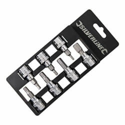 Silverline Jeu de 7 douilles hexagonales