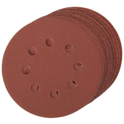 Silverline - lot de 10 disques abrasifs auto-agrippants perforés 125 mm grains assortis 479349