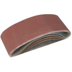 Silverline - Bandes abrasives, 75 x 457 mm, 5 pcs Grains : 40, 60, 2 x 80 et 120