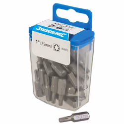 Embouts en acier chrome-vanadium 6150 fournis dans une mallette de transport pratique. Pour porte-embouts de 1/4". Longueur : ...