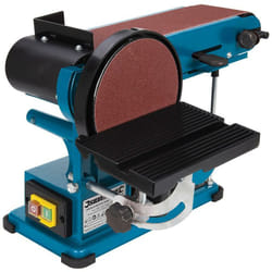 Silverline - Ponceuse stationnaire à bande et à disque, 350 w 390 mm