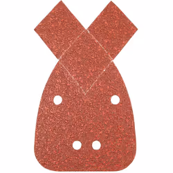 Feuilles abrasives avec dessus auto-agrippant pour une fixation rapide. Parties amovibles en forme de losange pour une obteni ...