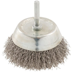 Silverline - brosse à boisseau fils d'acier inox 75 mm 409596