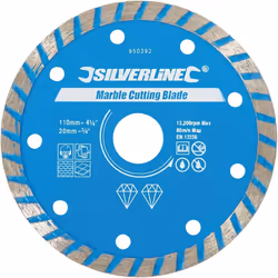 Castellated rim for fast, clean cutting. Ideal for cutting marble and slate and suitable for hard wall and floor tiles. Can b ...