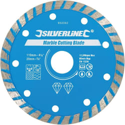 Disque À Tronçonner Le Marbre 110 X 2.7 X 20 Mm Silverline 950392