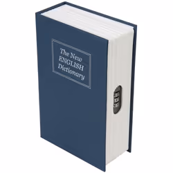 Description générale Petit coffre-fort en métal robuste prenant astucieusement l'apparence d'un livre pour passer inaperçu. S ...
