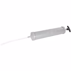 Pour l'aspiration et l'introduction de substances liquides non corrosives dans des espaces restreints tels que boîtes de vite ...