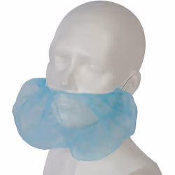 En polypropylène souple non-tissé élastiqué. Taille unique. Permet de recouvrir la pilosité faciale pour des raisons d'hygièn ...