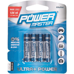 Silverline - lot de 4 piles alcalines super LR03 type aaa pmaster 537212