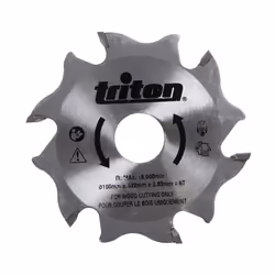 Lame à 6 dents ultrarésistantes de 3,92 mm au carbure de tungstène fixées par brasure. 18 000 tr/min max. Alésage 22 mm de di ...